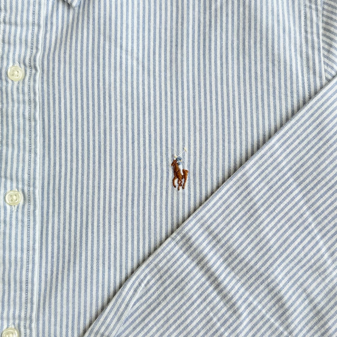 폴로랄프로렌 옥스포드 스트라이프 서츠 블루 상품이미지5