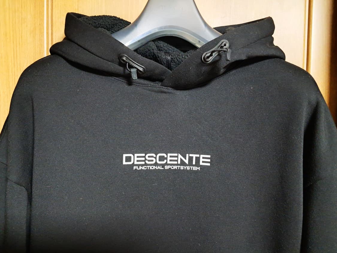 데상트 기모 후드티 남성M 상품이미지4