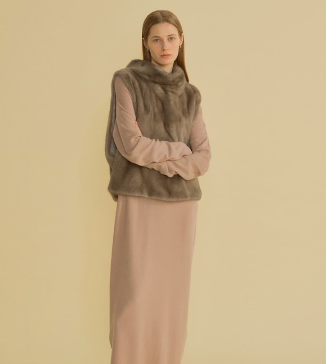 [M(66-77)] 휘메일 풀스킨 밍크 터틀 베스트 상품이미지4