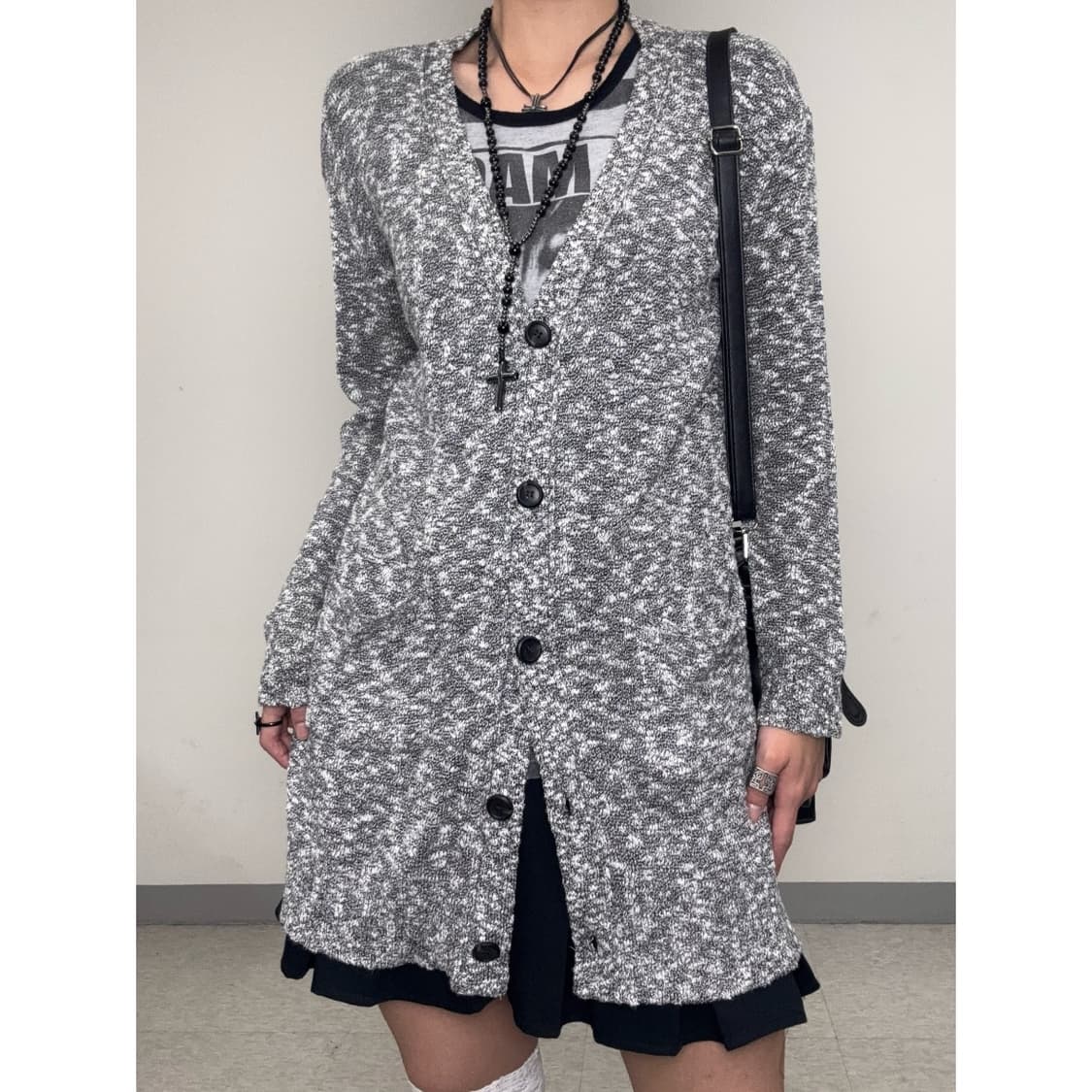 빈티지 락시크 그레이 가디건 상품이미지1