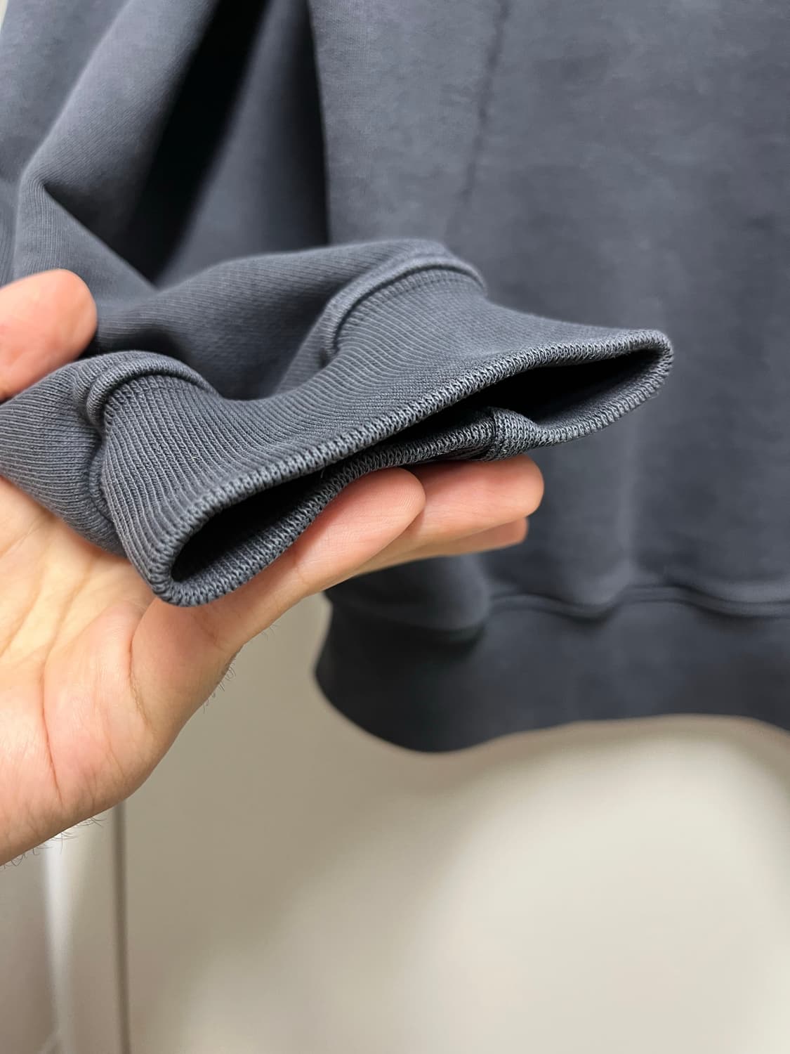 브라운야드 워시드 스웻 셔츠, Washed Black 3 상품이미지4