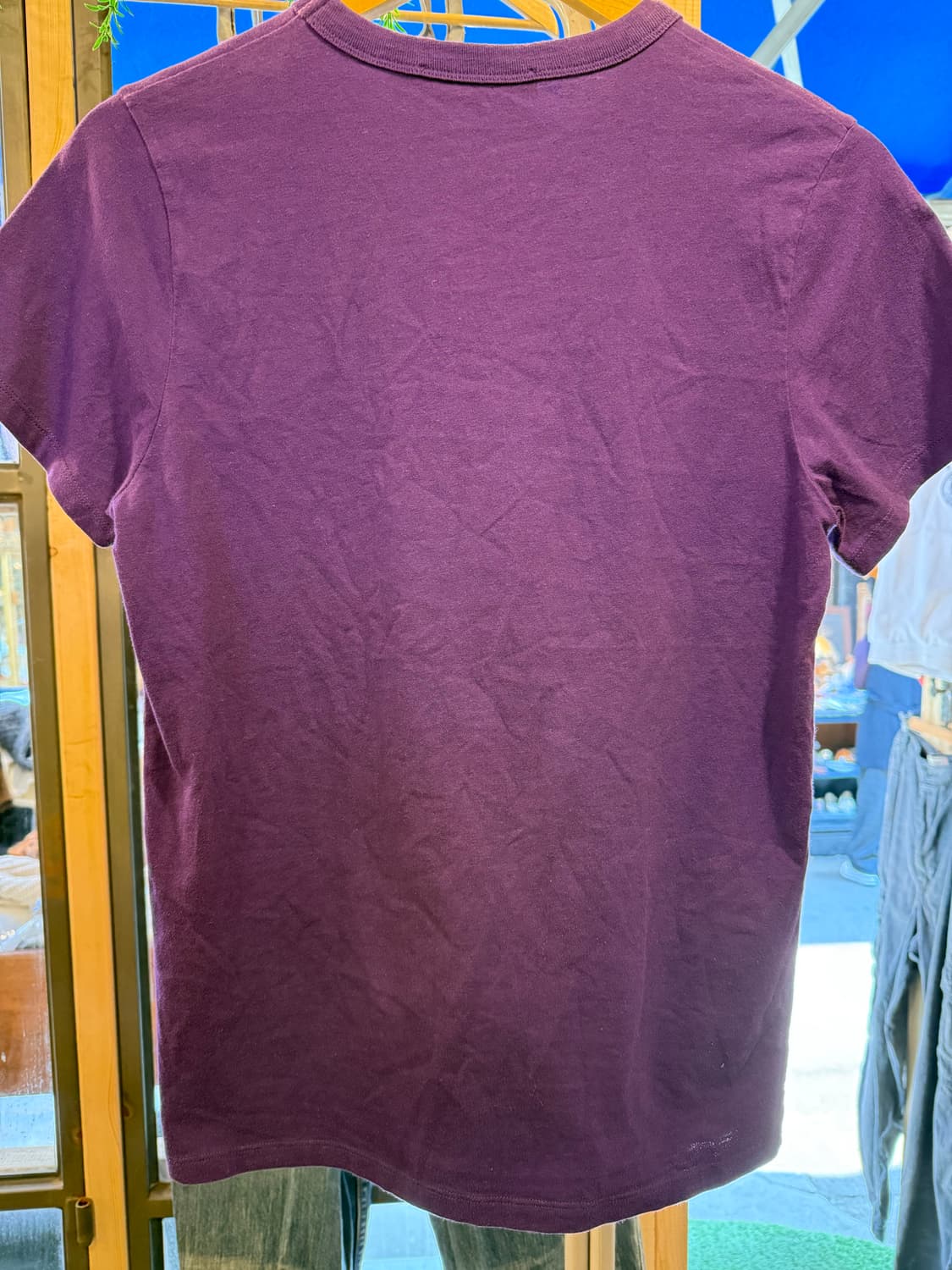 메종키츠네 올 라이트 폭스 프린팅 퍼플 반팔 티셔츠 상품이미지4