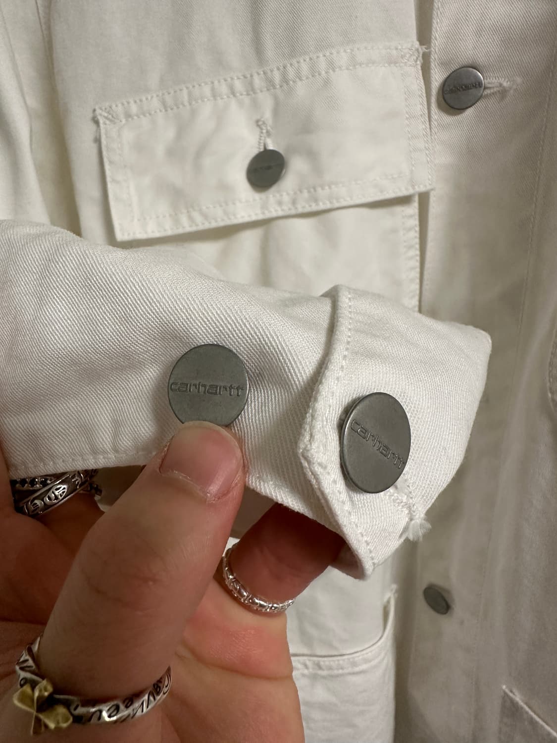 칼하트wip 미시건 코트 자켓 오프화이트 상품이미지6