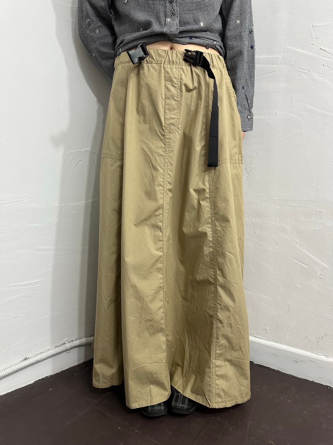 shuca beige belt longskirt 상품이미지4