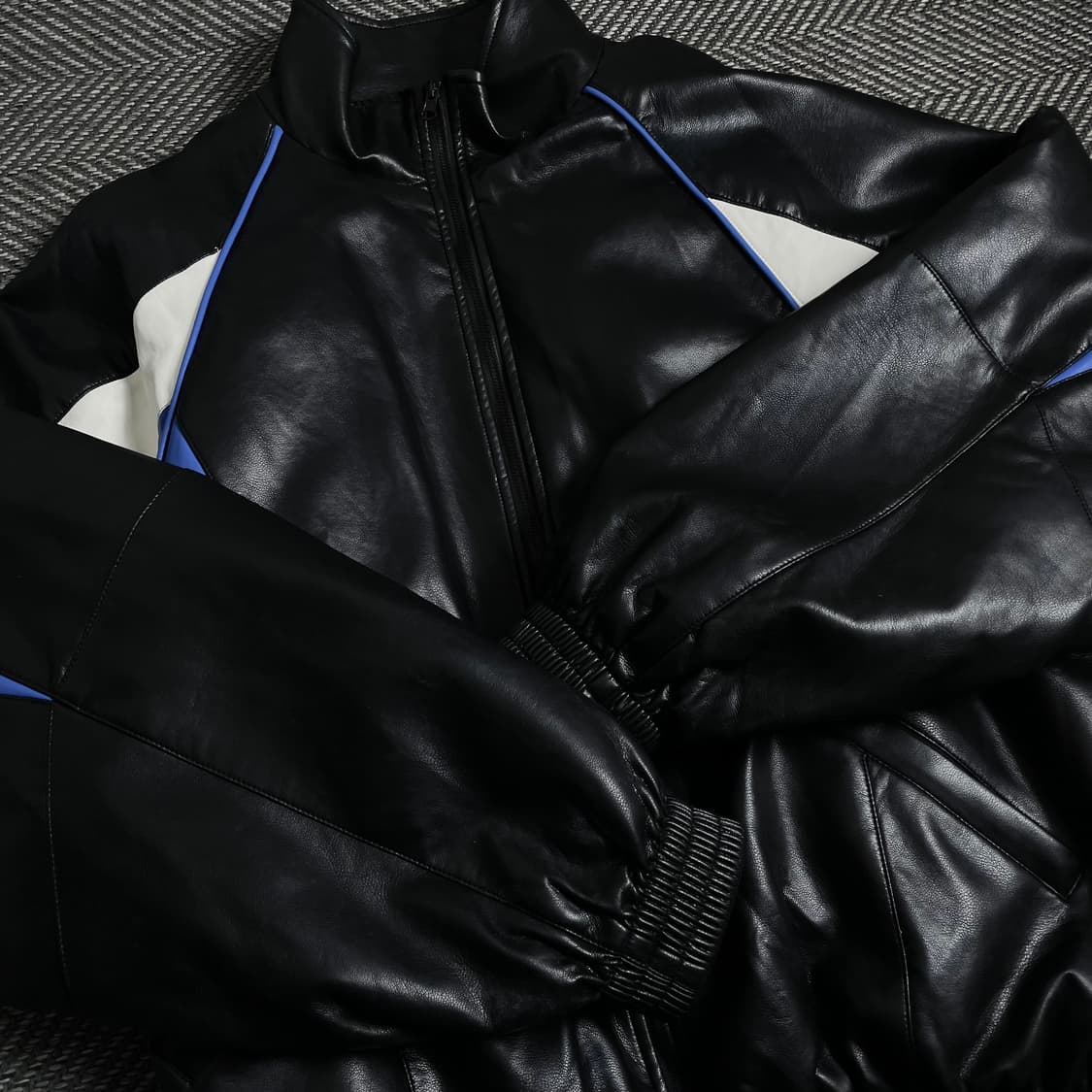 아우어룸 비건레더 바이커 봄버 자켓o 3985 상품이미지4