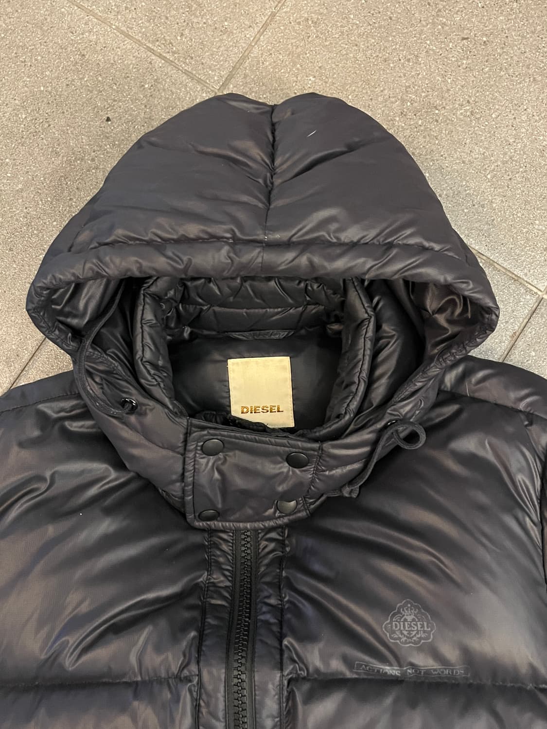 디젤 덕다운 패딩 M 상품이미지4