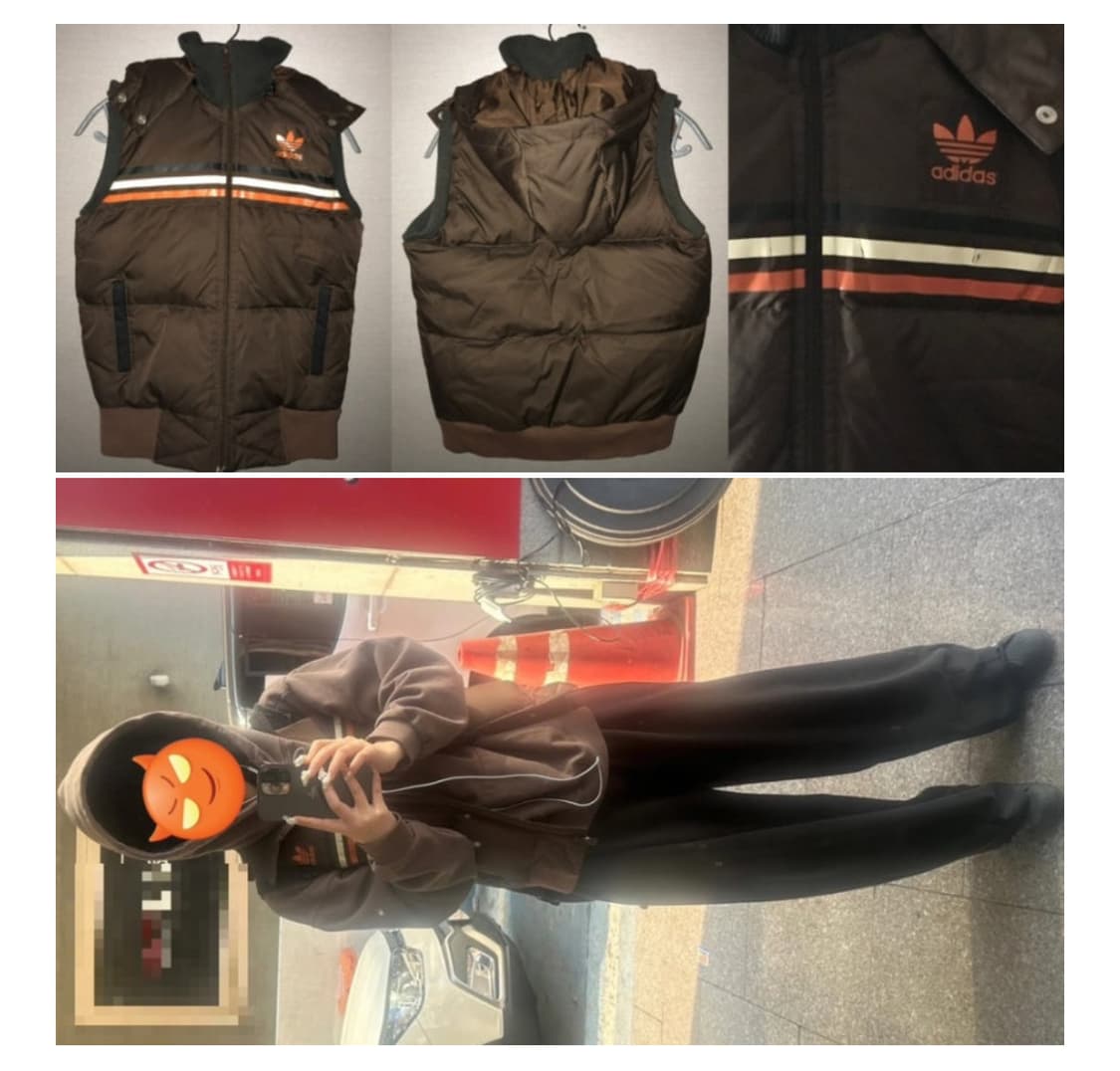 Adidas padded vest 상품이미지1