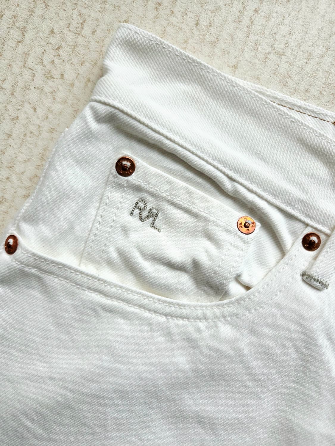 더블알엘 에크루 화이트 팬츠  상품이미지4