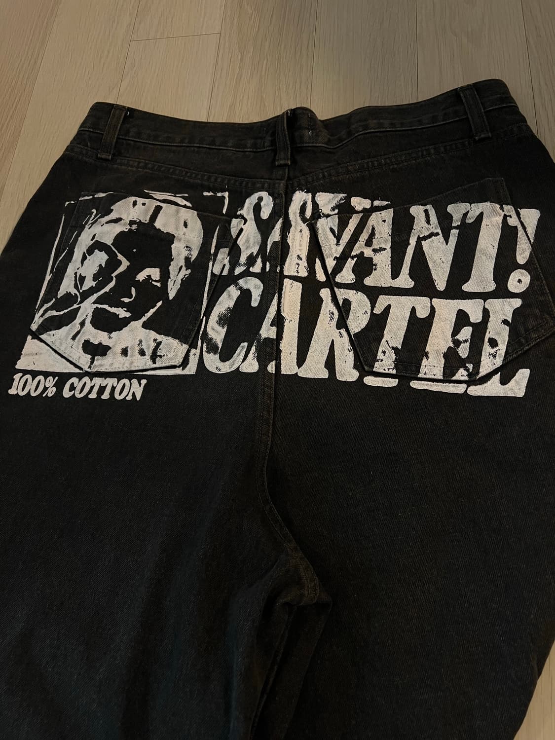 서번트 백프란팅 와이트 데님 팬츠 상품이미지4