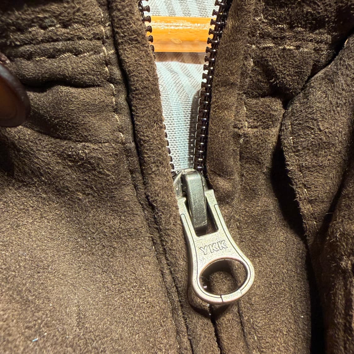 네덜란드 비옌코르프 고트레더 스웨이드 봄버 자켓 XL 염소가죽 상품이미지5