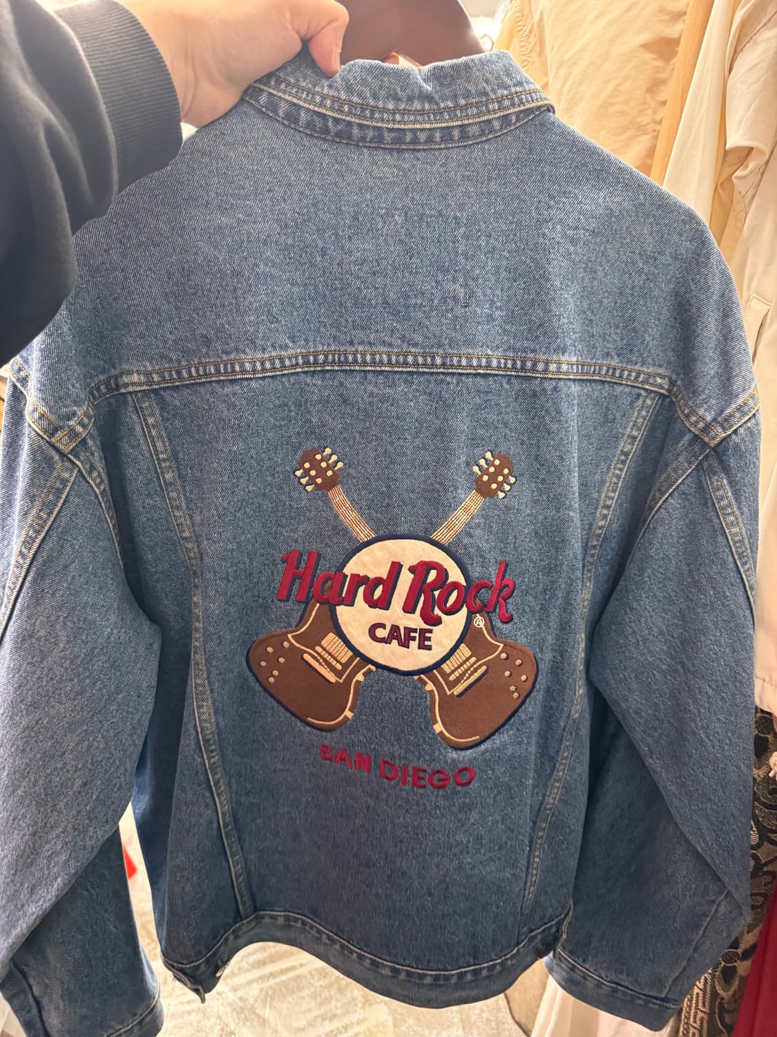 빈티지 하드락 데님자켓 실측 사진 참고  자켓 상품이미지1