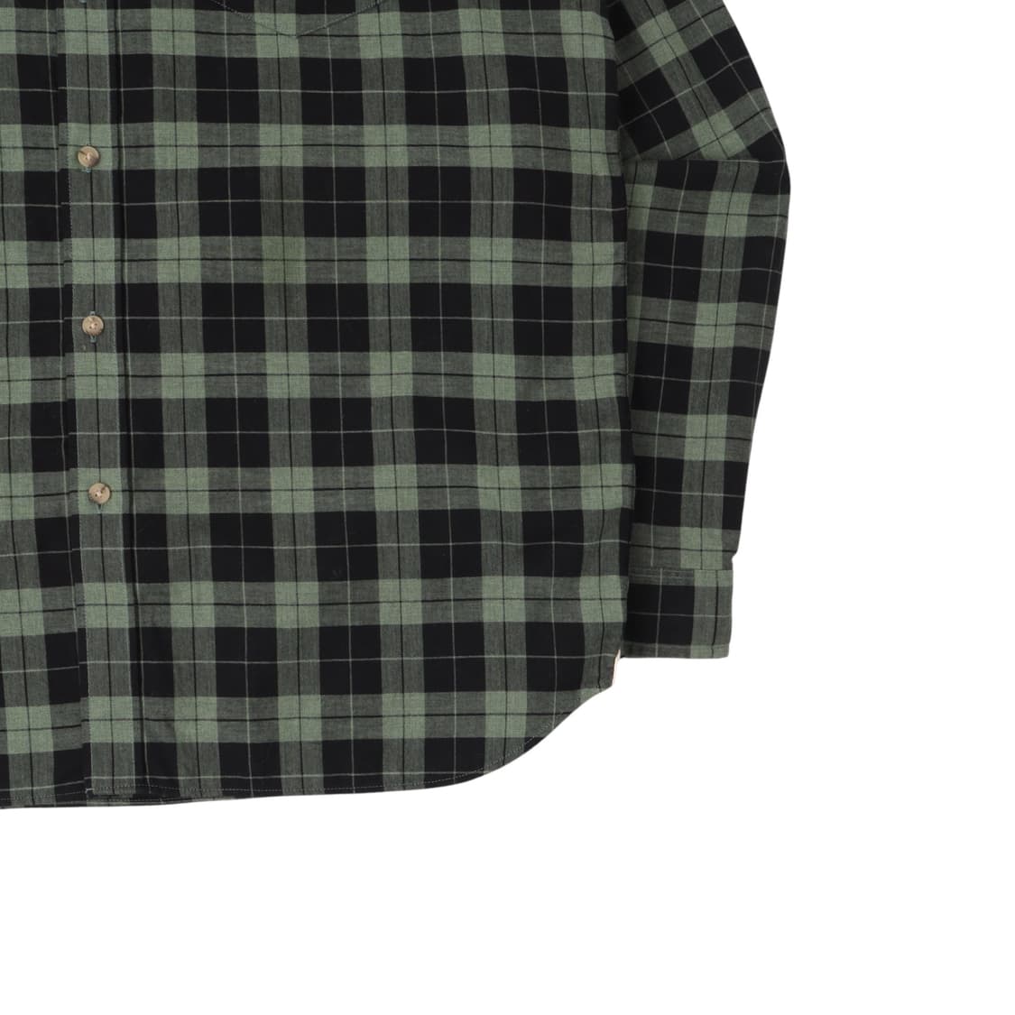 라코스테 그린 타탄 체크 레귤러핏 셔츠 상품이미지4