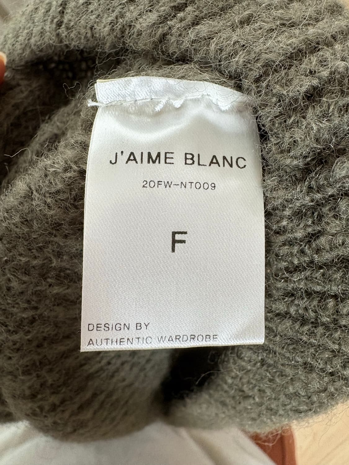 J’aime blanc 여자 카라 집업 울 니트티 (카키) 상품이미지4