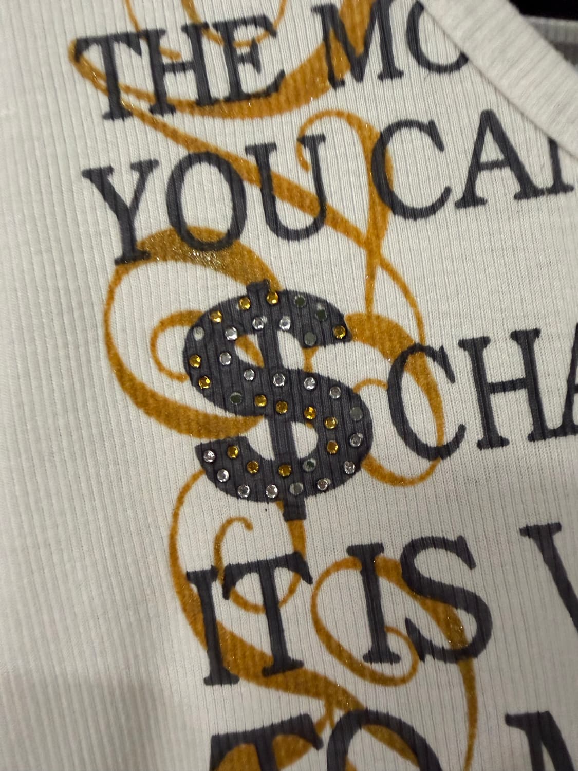 Glitter lettering butterfly point top 상품이미지9