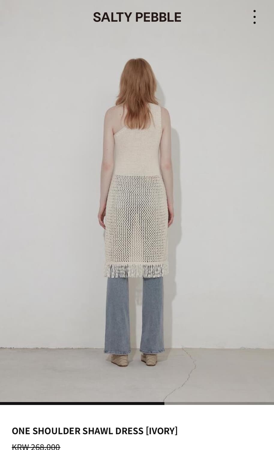 솔티페블 원숄더 드레스 ONE SHOULDER SHAWL DRESS [I 상품이미지3