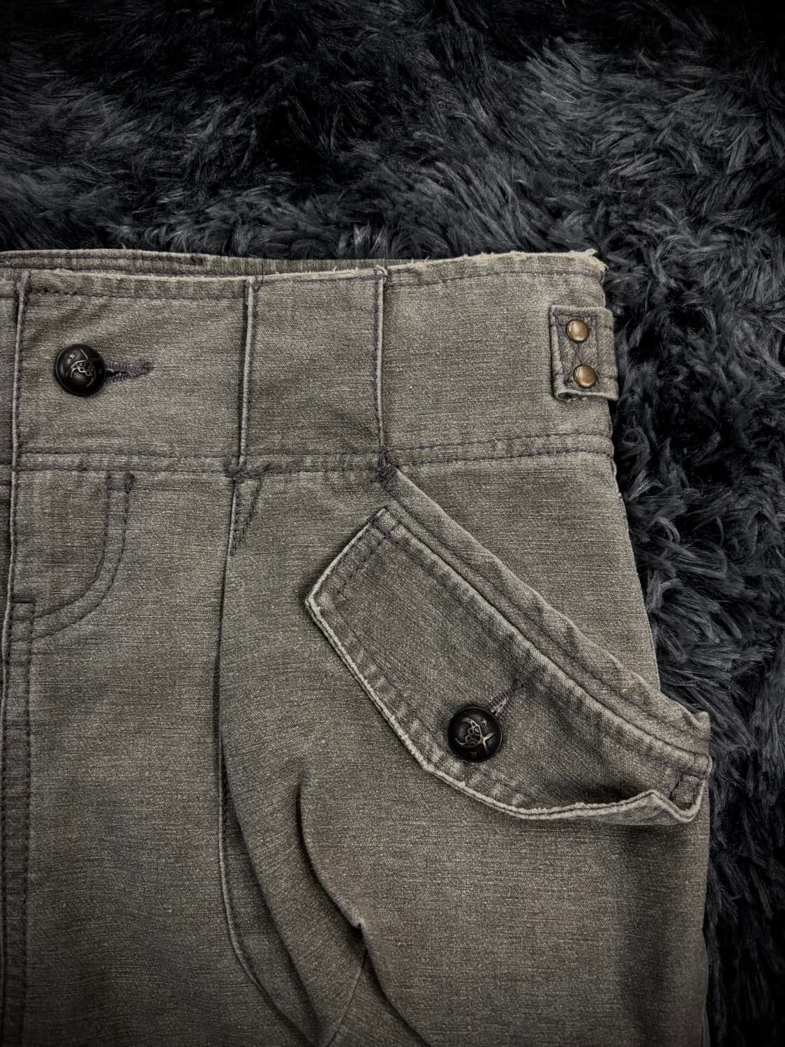 Ghost of Harlem 베이지 카고 숏스커트 상품이미지4