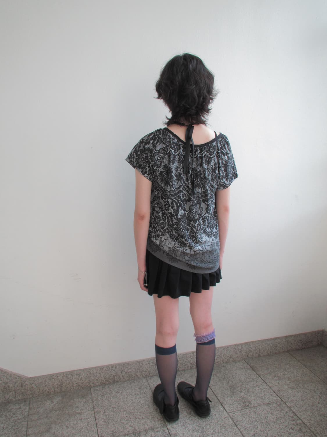 Anne mone lace printing top 상품이미지4
