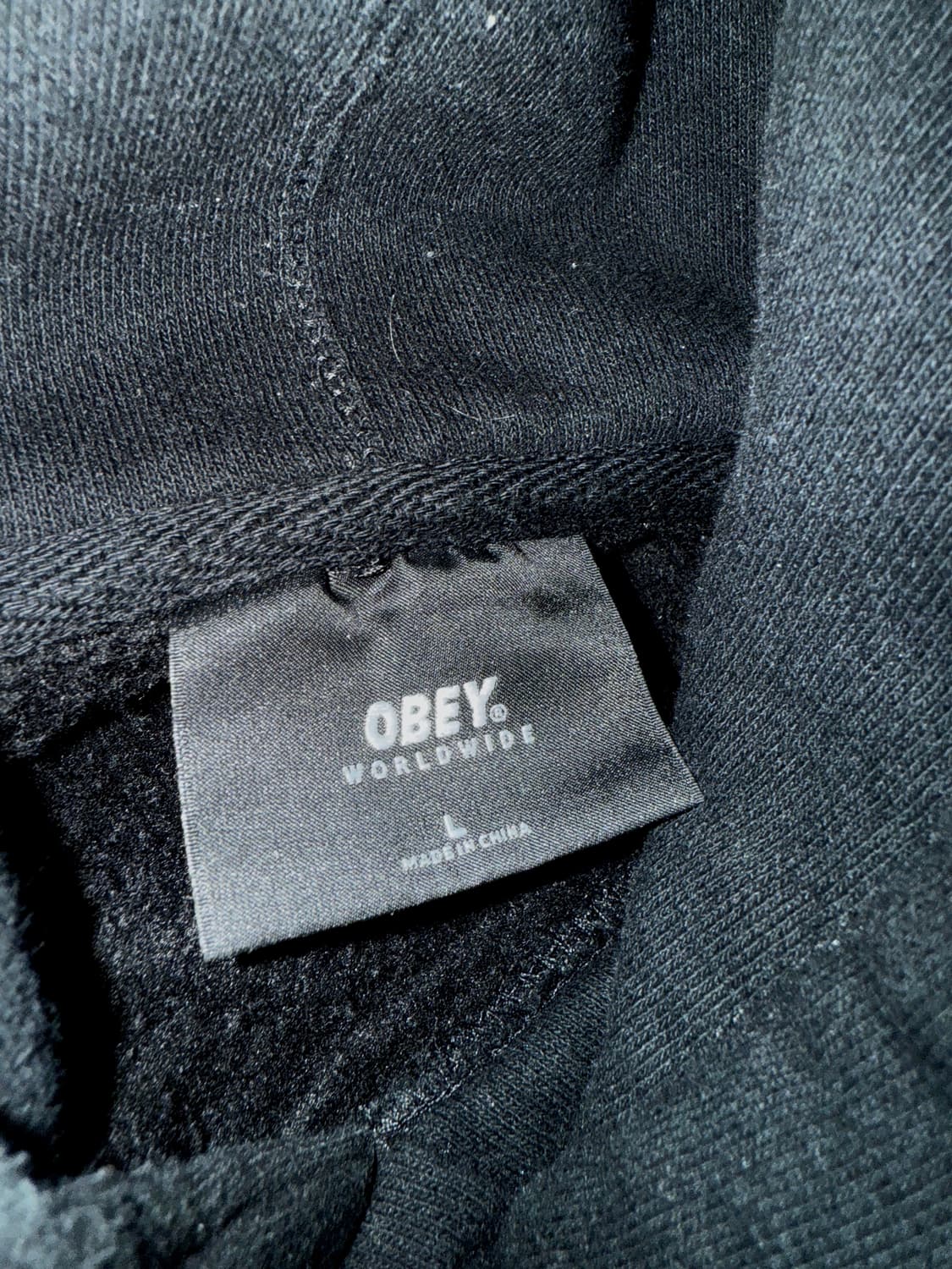 오베이 박스로고 후드티 L  상품이미지3