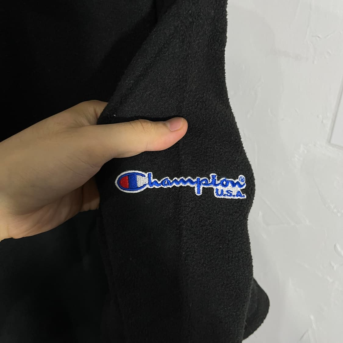 챔피온 올드스쿨 로고 후리스 집업 상품이미지6