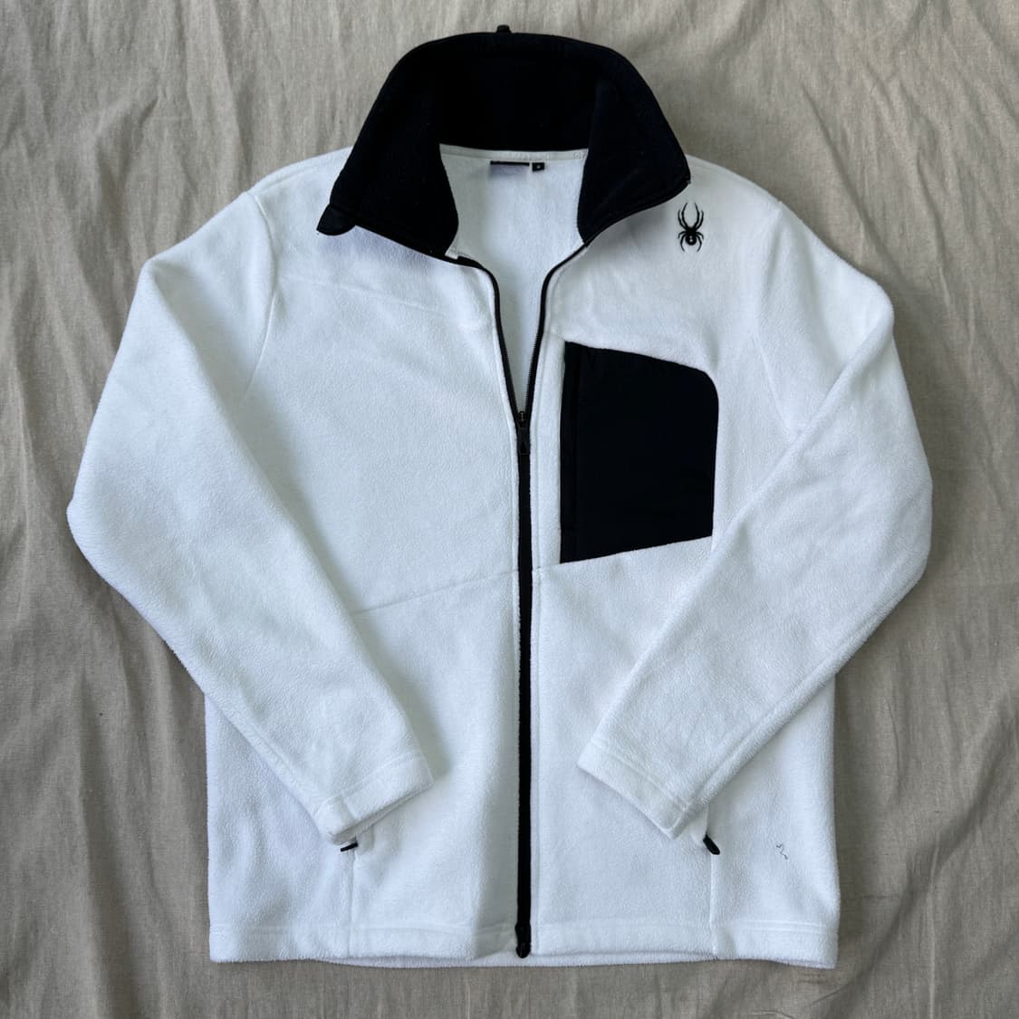 스파이더 us팀 화이트 후리스 집업 자켓 M 상품이미지1
