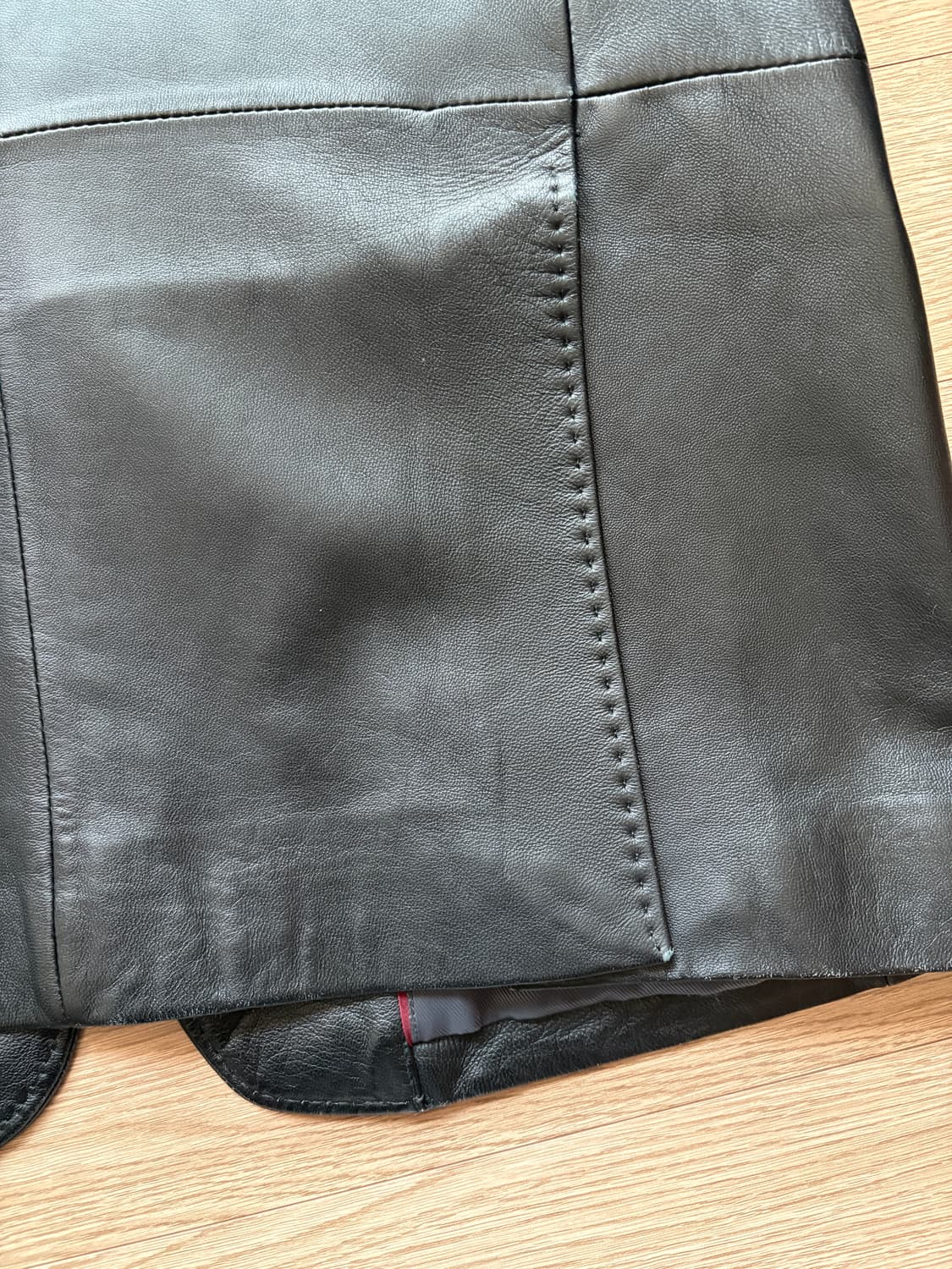 빈티지 블랙 가죽 자켓 블레이저 상품이미지5