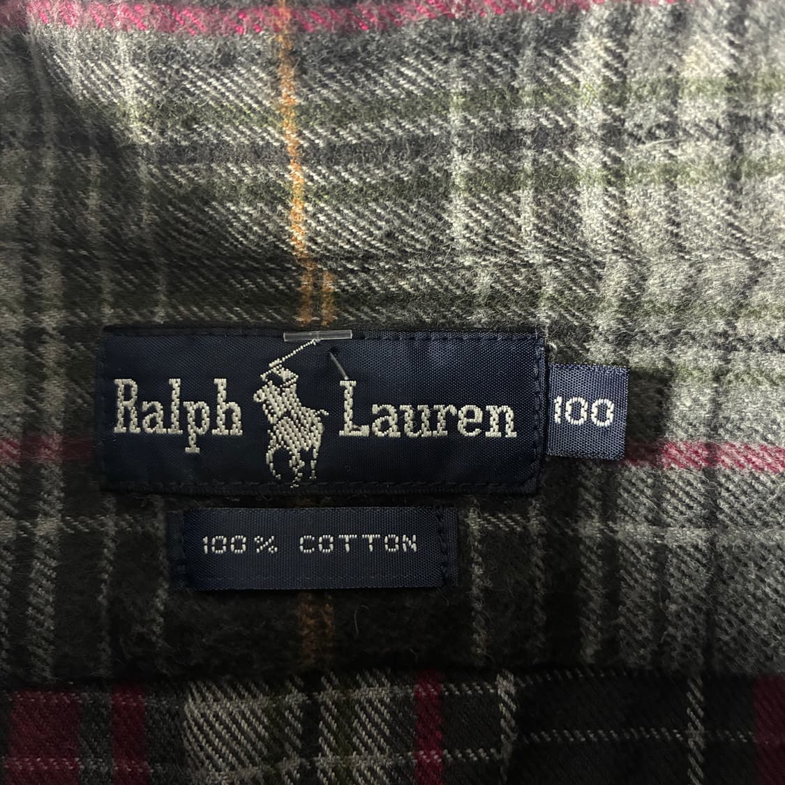 Polo  폴로 랄프로렌 자수 코튼 그레이 체크셔츠  상품이미지4
