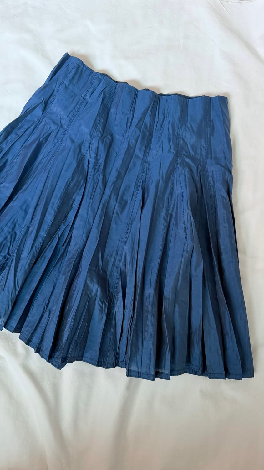 Lanvin rinkle blue pleats skirt 상품이미지2