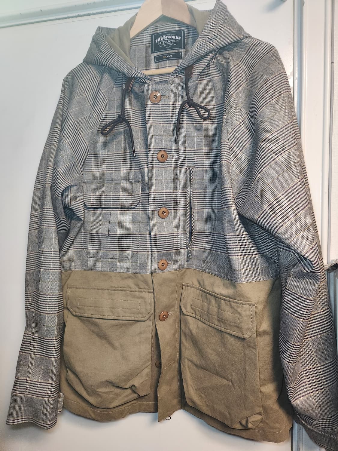 프리즘웍스 유틸리티 마운틴 파카 글렌체크 XL 상품이미지2