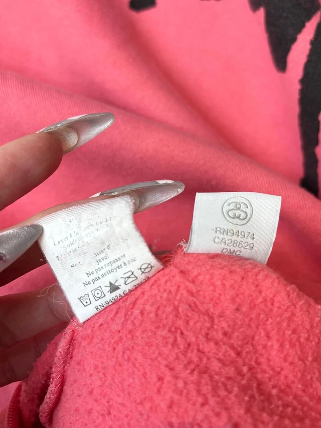 스투시 10's 핑크 자수 로고 스웻 맨투맨 A1625 상품이미지8