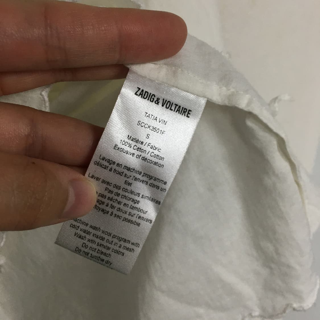 쟈딕앤볼테르 코튼 자수 블라우스 상품이미지4