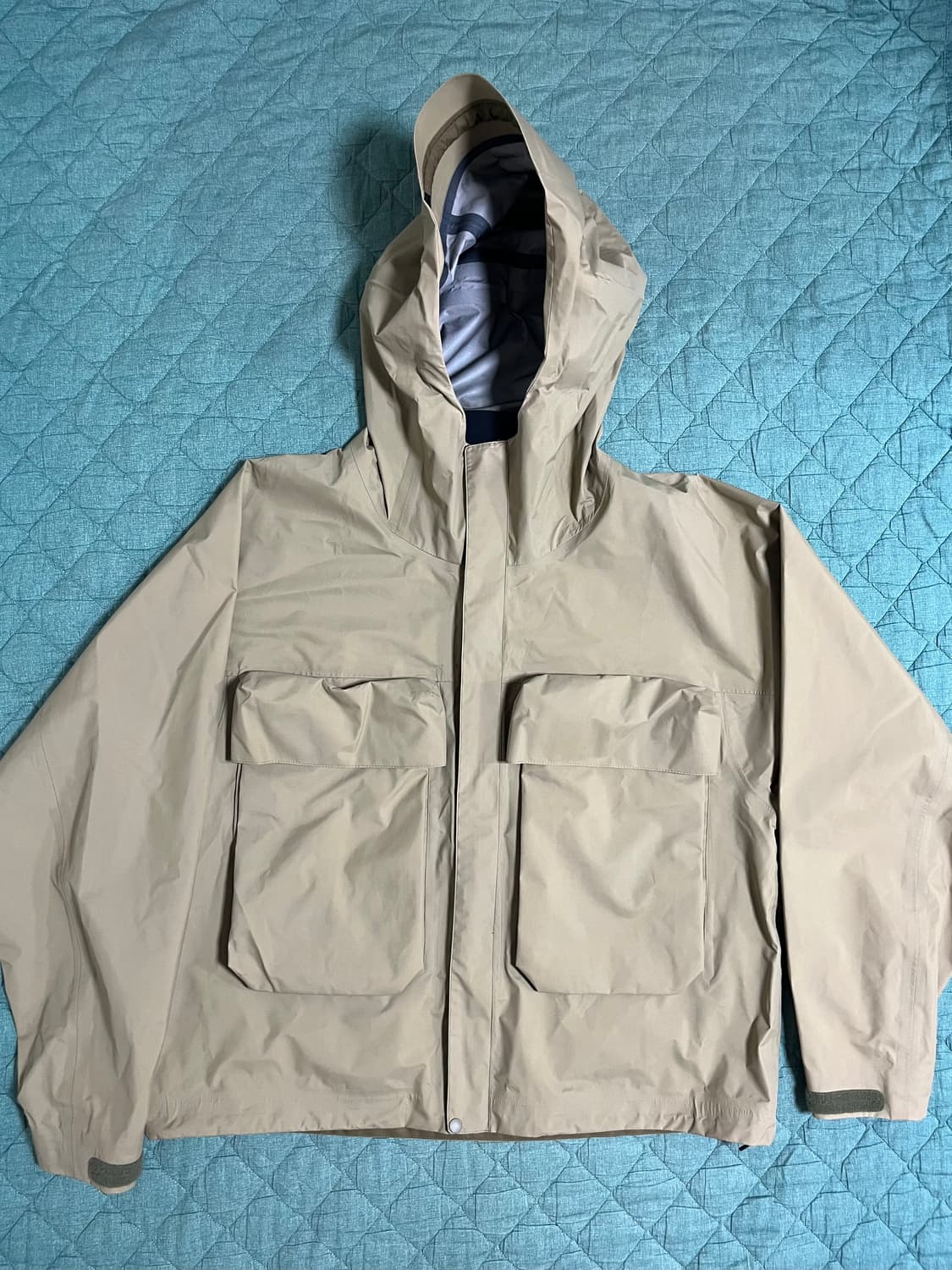 언유즈드 빅퍼켓 윈드브레이커 베이지 3size 상품이미지2