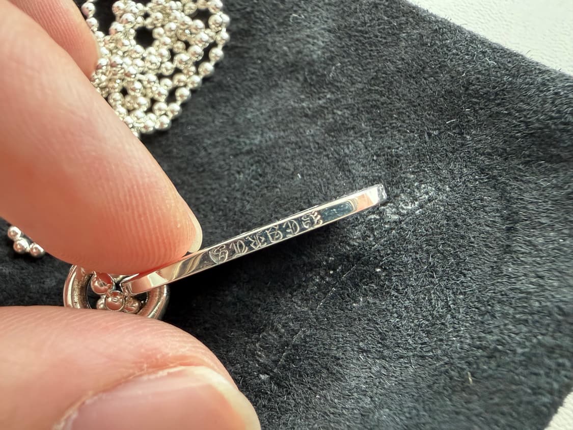 크롬하츠 타이니 도그택 실버 롤체인포함 상품이미지3