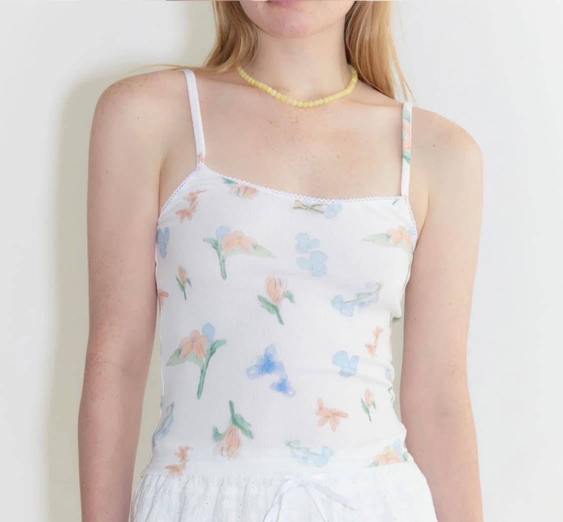 시눈 Flower Ribbon Sleeveless (Cream) 상품이미지1