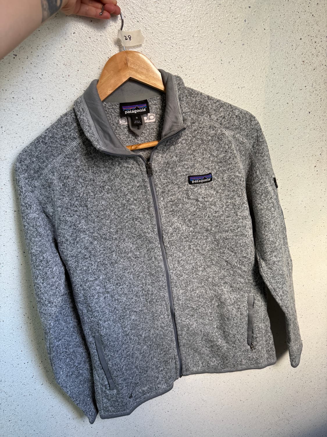 파타고니아 베터스웨터 플리스 신칠라 풀집업 그레이  상품이미지2