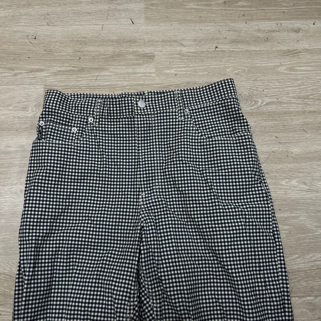 아르마니 익스체인지 깅엄 체크 팬츠 상품이미지2