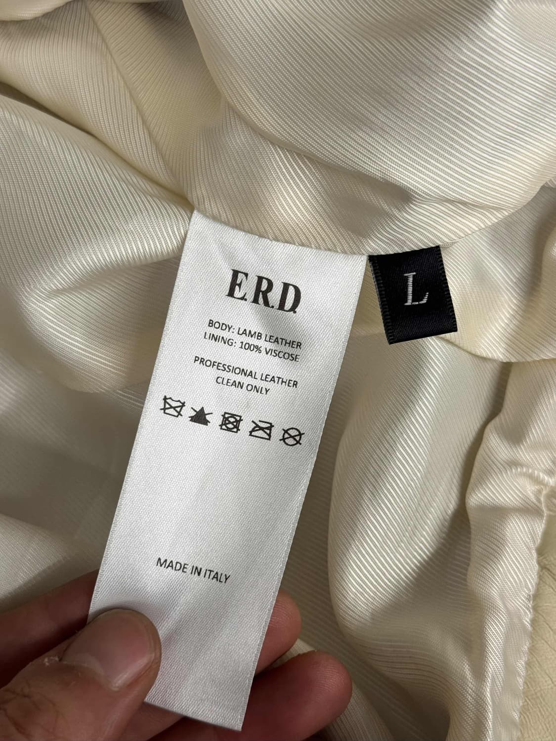 ERD 아케인 레더 자켓 베이지 L 상품이미지3