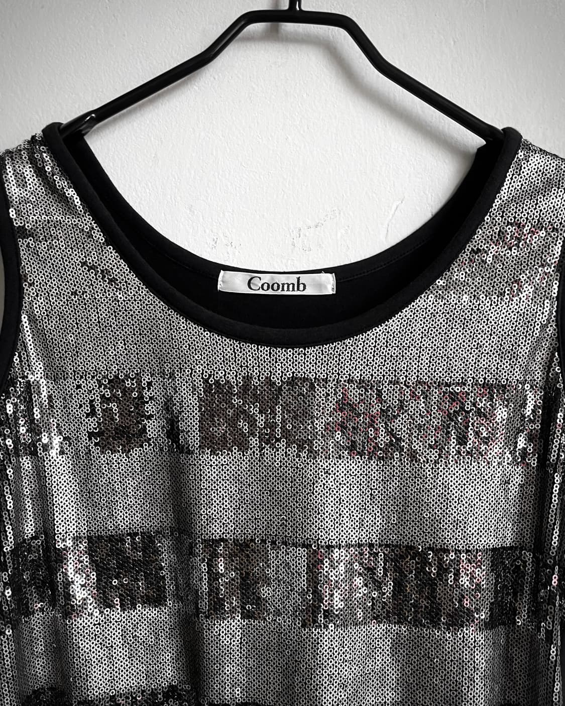 COOMB クーム 3D Spangle Stripe Sleeveless 상품이미지4