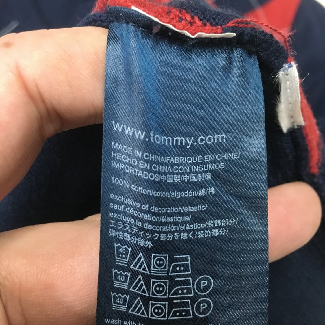 타미 아가일 라운드넥니트 만원샵 DD14 상품이미지4