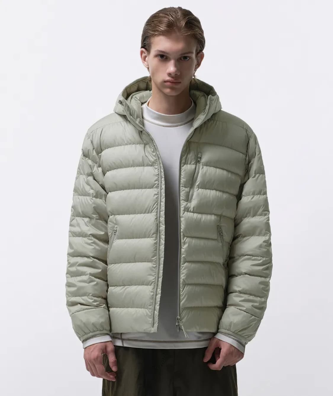 무신사 스탠다드 경량패딩 피스타치오 M 상품이미지1