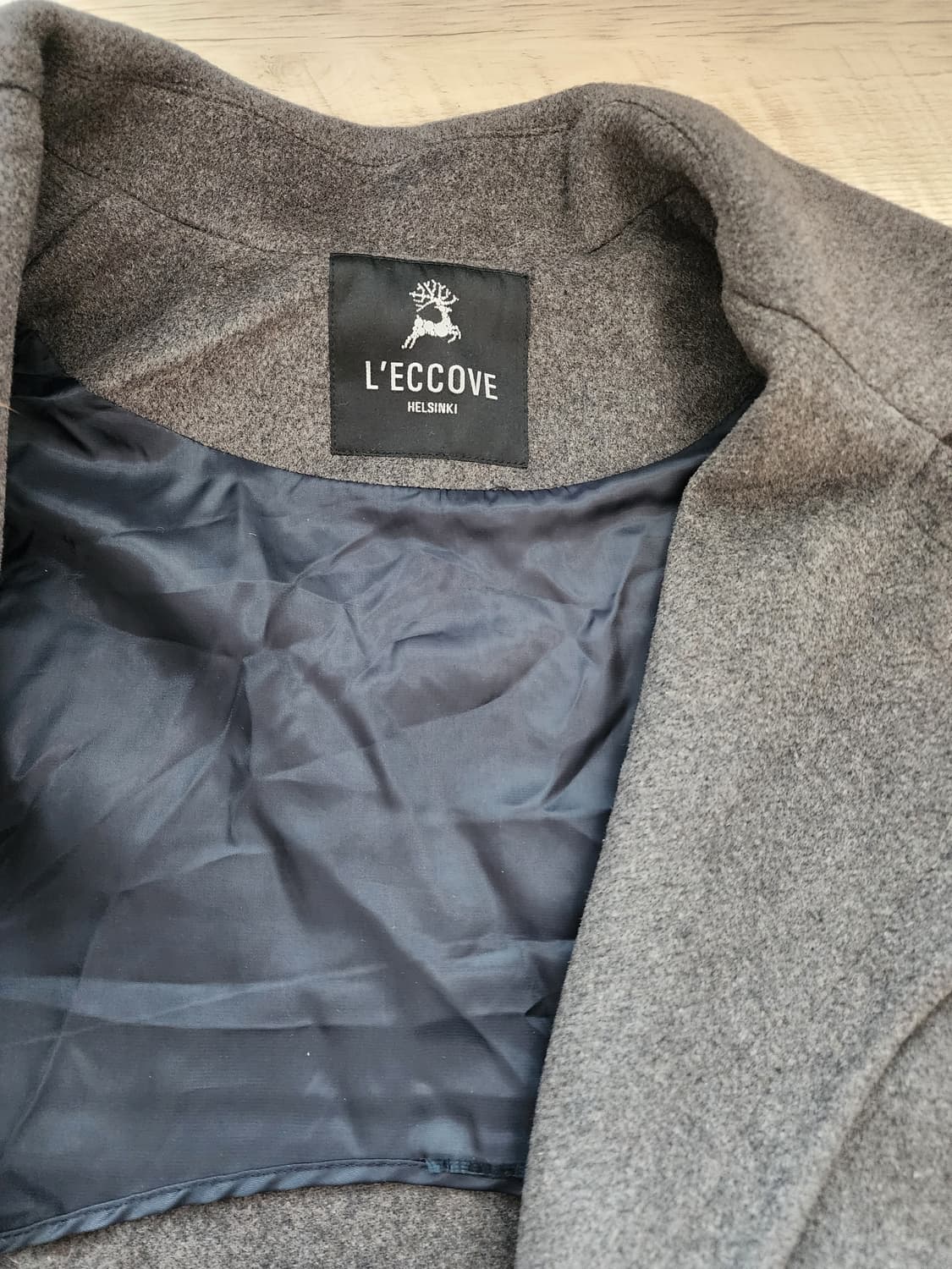 L'ECCOVE 레코브 올혼방 여성 코트 팜. (66~77)사이즈 그레이 상품이미지5