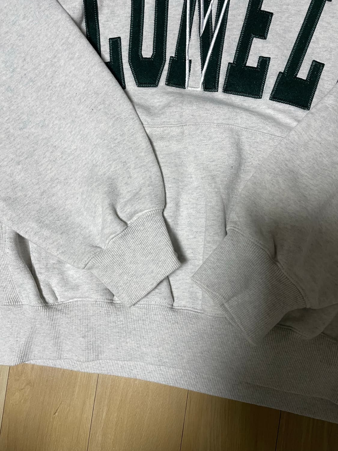 노앙 LONELY/LOVELY FELT HOODIE CREAM 상품이미지5
