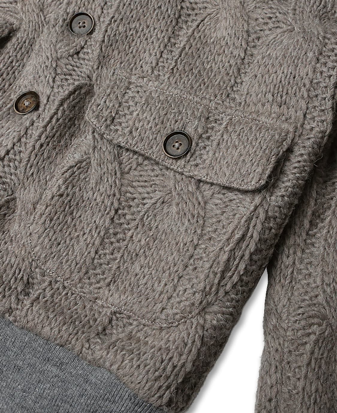 카포비앙코 [Capobianco] 이탈리아 케이블 니트 A1 자켓 상품이미지3