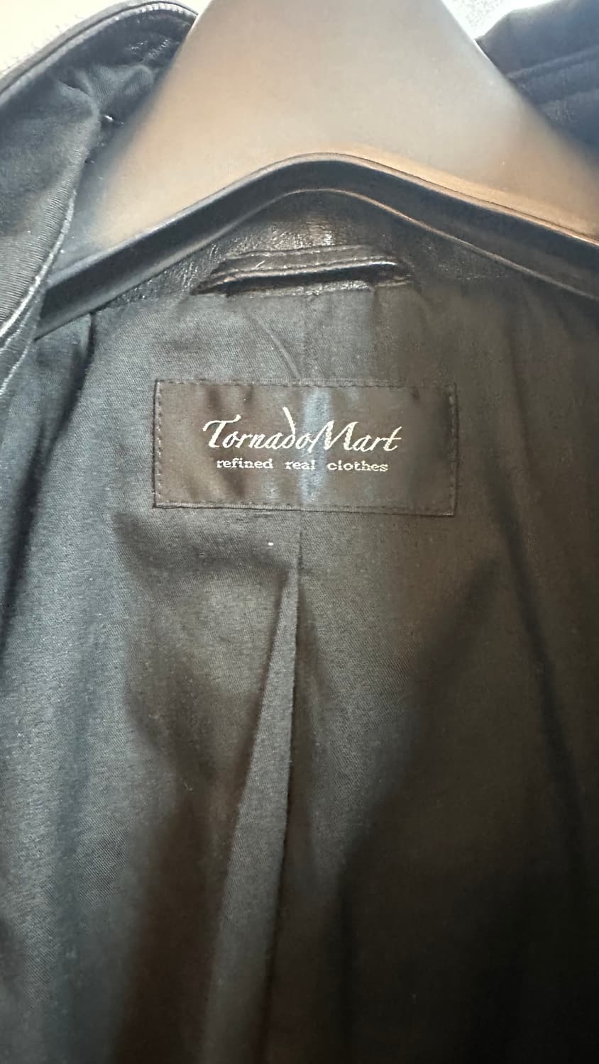 Tornado mart 램스킨 레더 후드자켓 상품이미지3