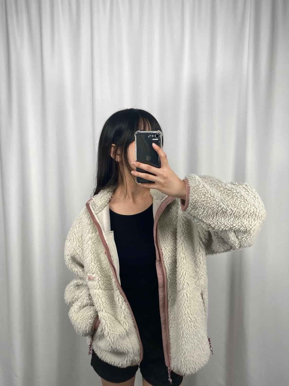 노스페이스 아이보리 플리스 후리스 집업 자켓 상품이미지3