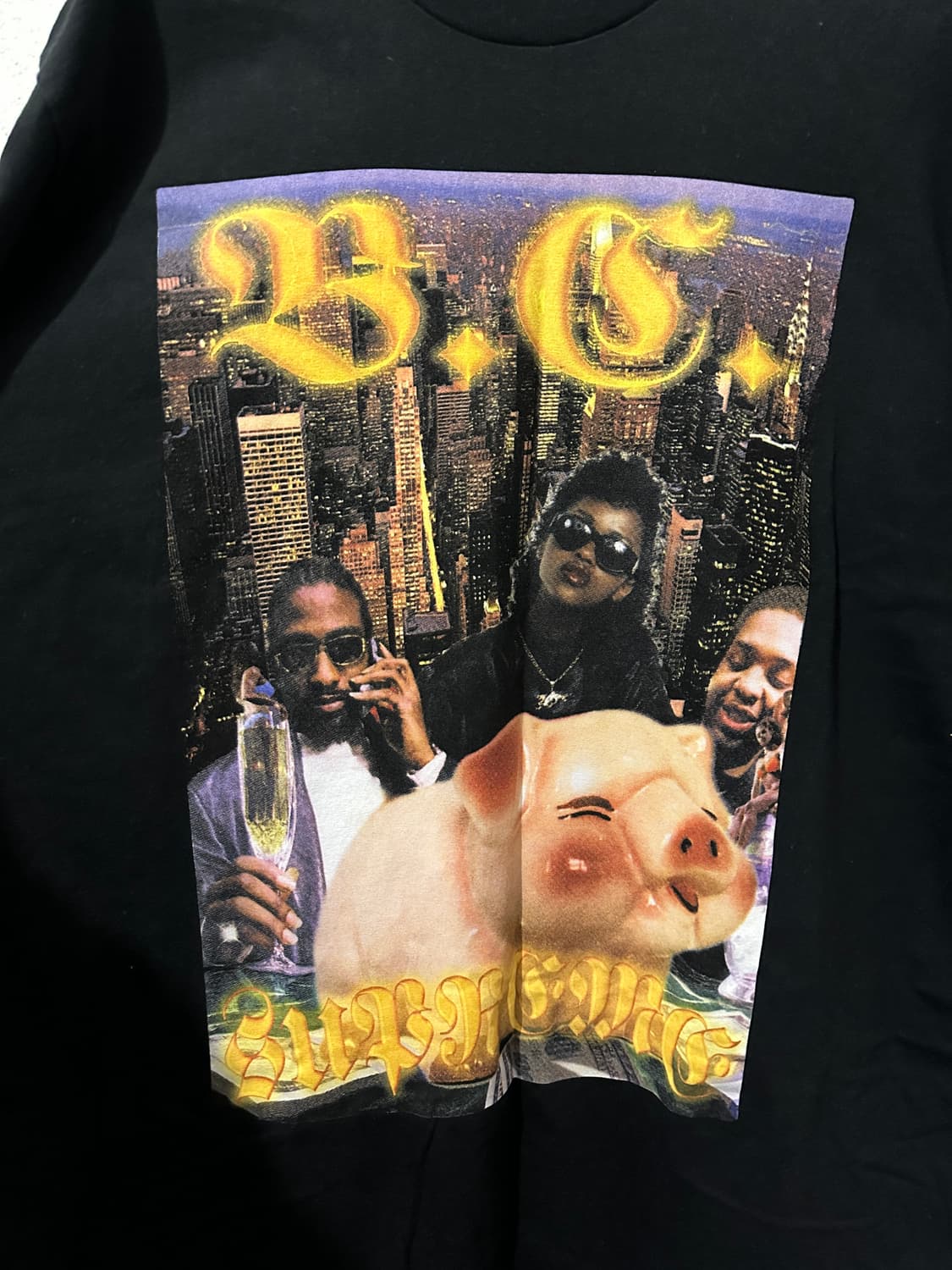 슈프림 x 베르나데트 코퍼레이션 머니 티셔츠 블랙 - 23SS 상품이미지2