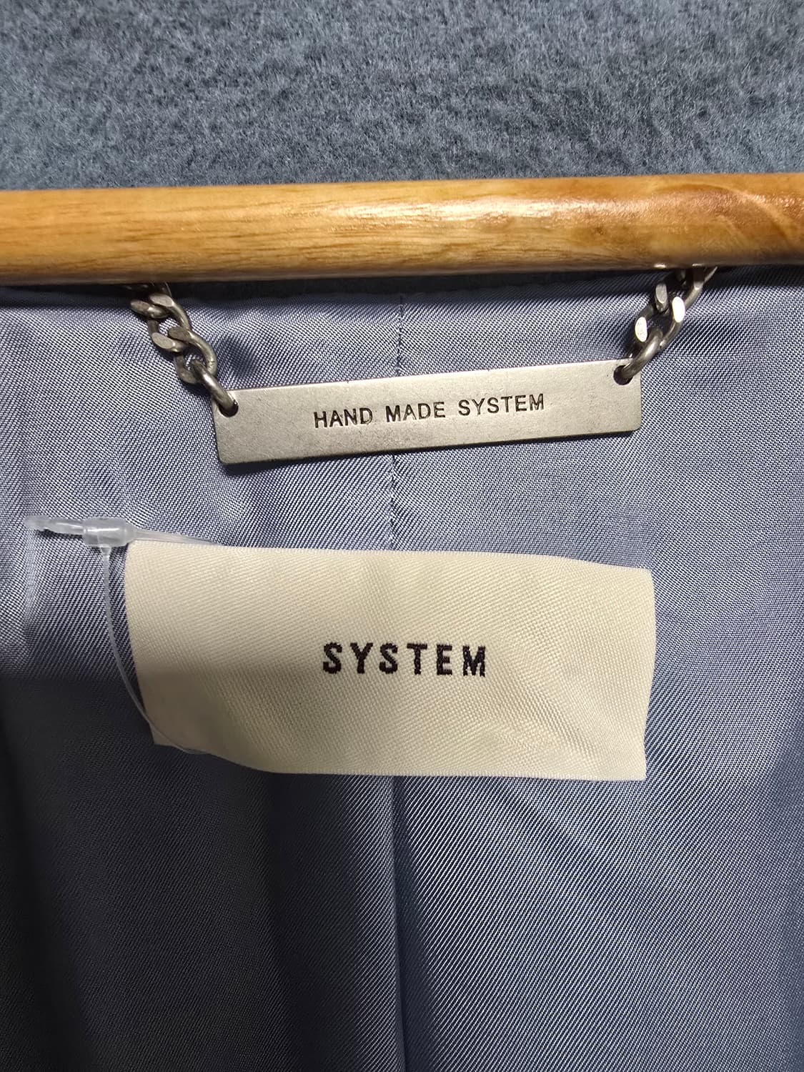 SYSTEM 후드 코트 핸드메이드 캐시미어 혼방 82-94-160 (새상 상품이미지6