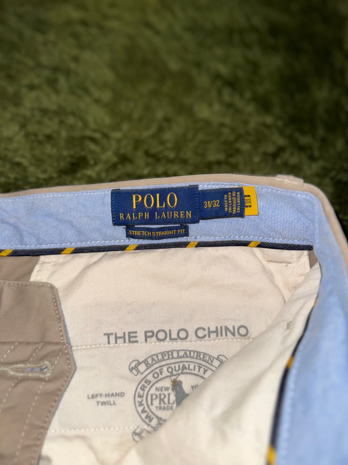 [31X32] 폴로 랄프로렌 엠브로이더리 로고 치노 팬츠 베이지 상품이미지4