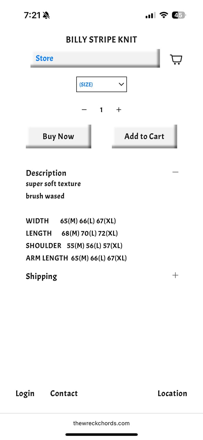 뤡코즈 틸레이트 니트 M 상품이미지2