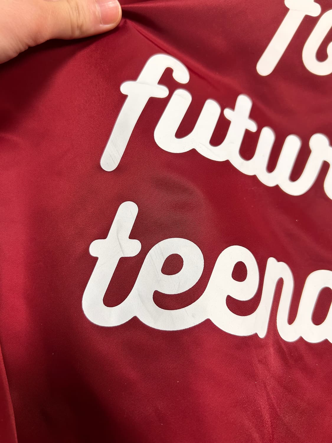 휴먼메이드 나일론 스타디움 자켓 버건디 S 상품이미지7