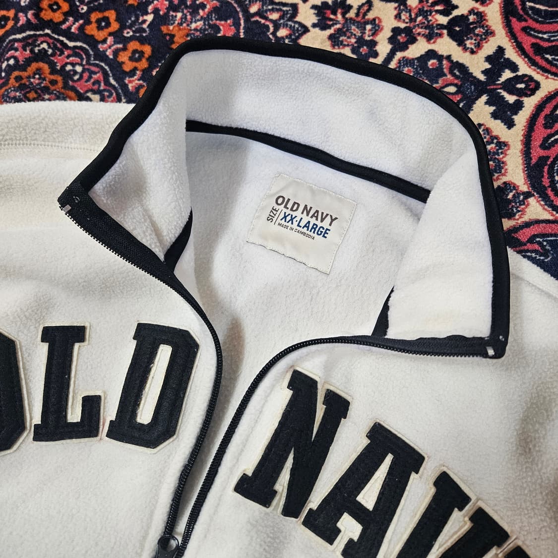 올드네이비(Oldnavy) 플리스 기모 하프 집업 XXL 상품이미지4